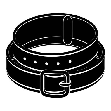 Belts silhouette vector illustration