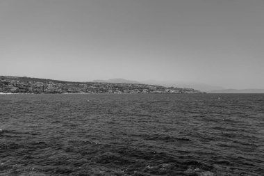 Rethymno, Girit, Yunanistan - 18 Temmuz 2024: Rıhtım manzarası