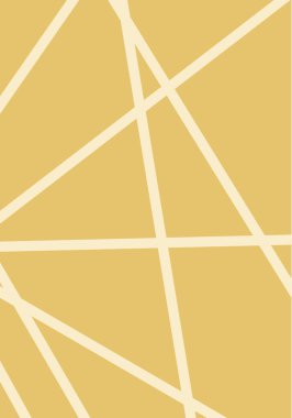 Sarı gölgeler minimalist soyut arka plan ve geometrik çizgiler. Dikey