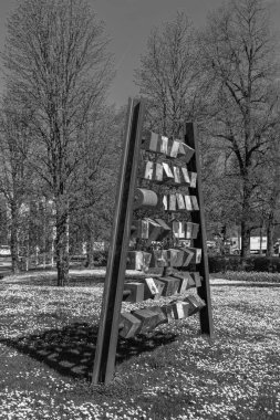 Ludwigsburg, Germany- 12 Nisan 2025: Margit Lehmann, Grete Werner-Wesner, Christian Florio ve Michael Loth 'un 