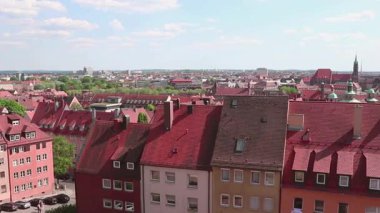 Nuremberg, Almanya - 2 Nisan 2025: Nuremberg şehir manzarası