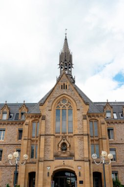 Lüksemburg şehri, Lüksemburg - 27 Haziran 2025: Pescatore, J.P. Vakfı bir huzurevi (huzurevi) dış bina