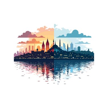 Su Yansımalı Majestic City Skyline