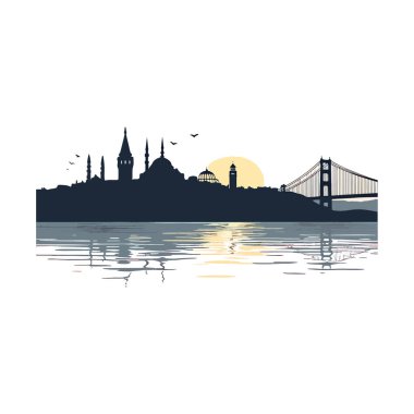 Su Yansımalı Majestic City Skyline