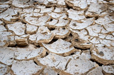 Çatlak toprak, yakın - yakın -