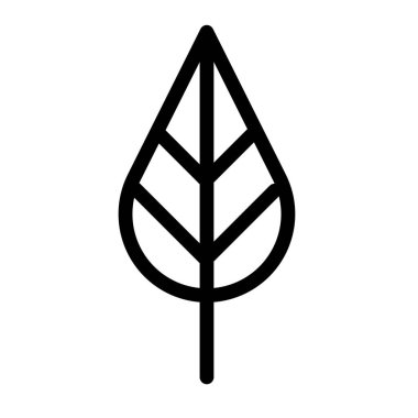 ağaç vektörü ince çizgi simgesi