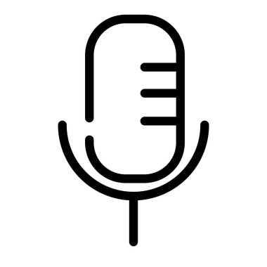 mikrofon vektör çizimi sanatı