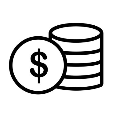 Sikkeler dolar simgesi, taslak biçimi