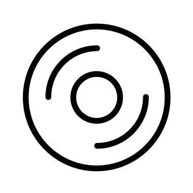 Kişisel ve ticari kullanım için vinil veya plaka vektör simgesi