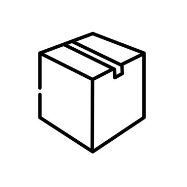 kutu simgesi, vektör illüstrasyonu, düz dizayn 10 birim