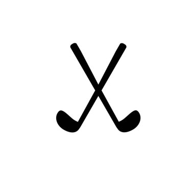 Hokey sopası ikonu. düz dizayn. vektör illüstrasyonu.