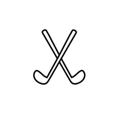 hokey vektörü ince çizgi simgesi