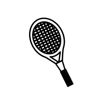 Tenis raketi ikonu. spor tasarımı.