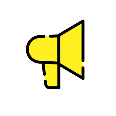 megafon ikon vektör illüstrasyon tasarımı