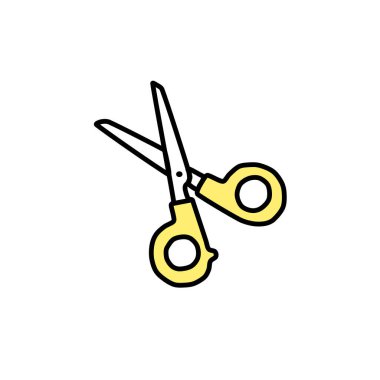 makas ikonu tasarım şablon ikonu