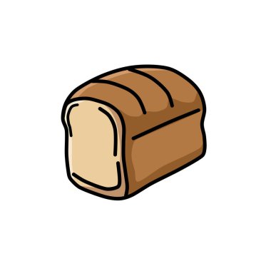Bitki temalı vektör illüstrasyonunun somun ekmek çizgisi tarzı simgesi tasarımı