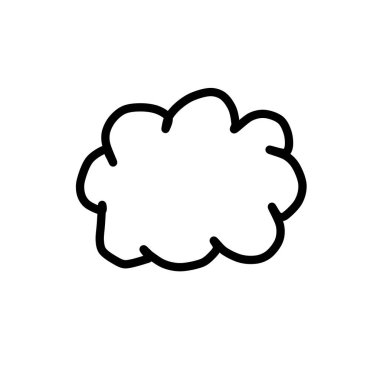 bulut vektörü ince çizgi simgesi