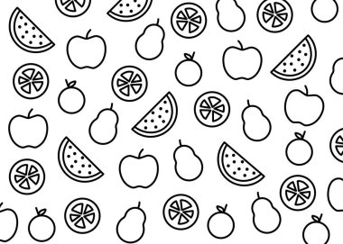 Meyve ve sebze seti. vektör