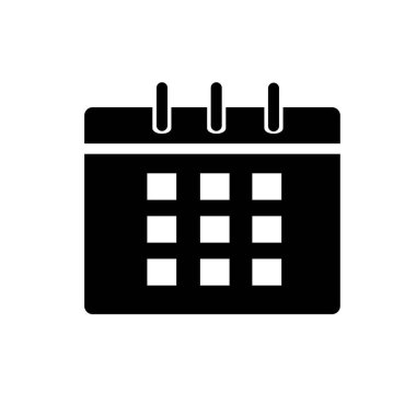 Takvim simgesi vektör illüstrasyonu