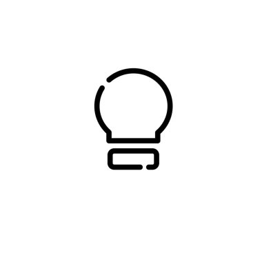 Ampul simgesi vektörü. Web siteniz için izole edilmiş vektör sembolü, mobil uygulamalar, logo, uygulama