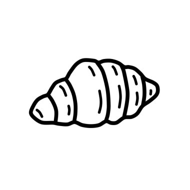 Kruvasanın vektör çizimi