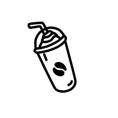 Bir kahve fincanının vektör çizimi