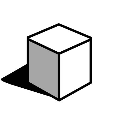 kutu vektörü ince çizgi simgesi