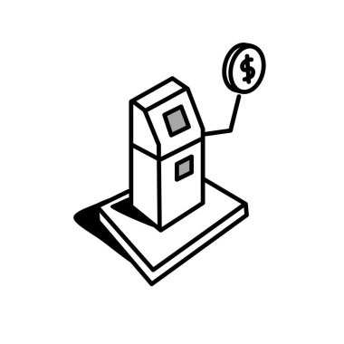 para makinesi simgesi, özet biçimi