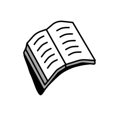 kitap simgesi, vektör illüstrasyonu