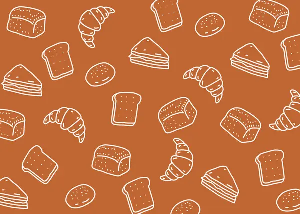 Kahverengi arkaplan, yiyecek ambalajı, menü illüstrasyonları el yazısı ilanları, yemek işi, kahve dükkanı.