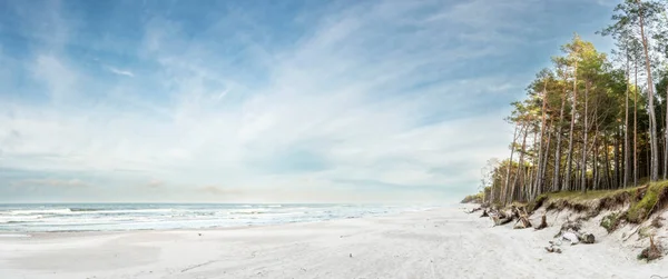 stock image Beautiful see landscape panorama, dune close to Baltic See, Slow