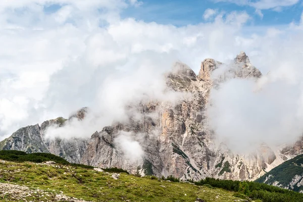 Berömda Tre Cime Lavaredo Sommaren Landskap Över Alperna Dolomiter Alperna — Stockfoto