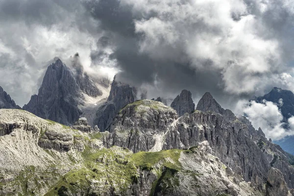 Berömda Tre Cime Lavaredo Sommaren Landskap Över Alperna Dolomiter Alperna — Stockfoto