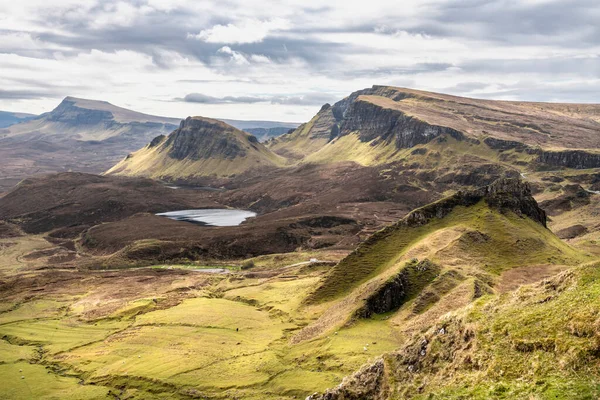 Schöner Panoramablick Auf Quiraing Schottland Isle Skye — Stockfoto