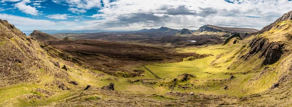 Bela Vista Panorâmica Quiraing Escócia Ilha Skye — Fotografia de Stock