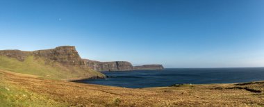 Neist Point deniz feneri manzarası, İskoçya, Skye Adası