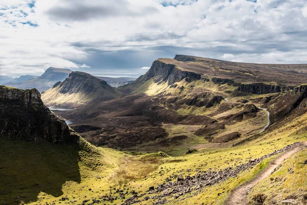 Beautiful Panorama View Quiraing Scotland Isle Skye — Stock Photo, Image