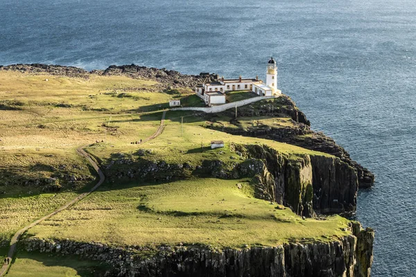 Vista Panorámica Del Faro Neist Point Escocia Isla Skye — Foto de Stock