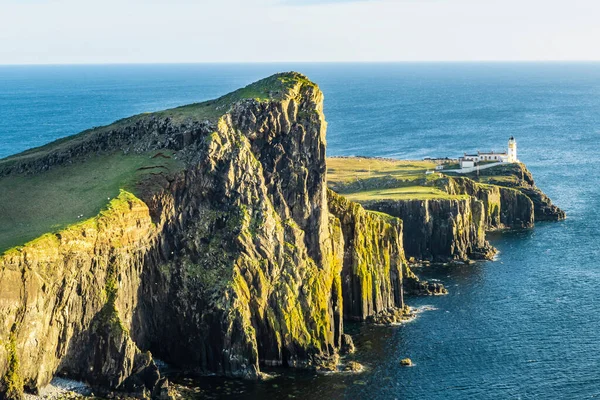 Vista Panorámica Del Faro Neist Point Escocia Isla Skye — Foto de Stock