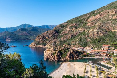 Korsika Adası, Porto Körfezi manzarası, Fransa