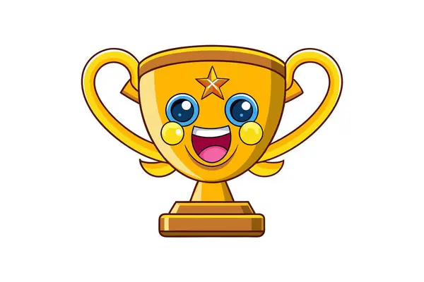 Comic cartoon trophy Vector Images | Depositphotos