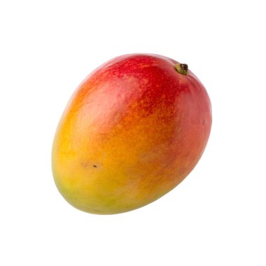 Beyaz arka plan üzerinde izole tek mango
