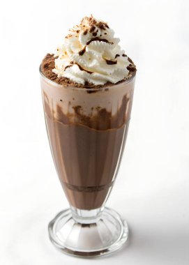 Kremalı çikolatalı milkshake.