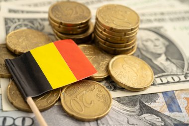 Almanya para ve banknot üzerinde bayrak, finansman ticari yatırım iş para birimi.