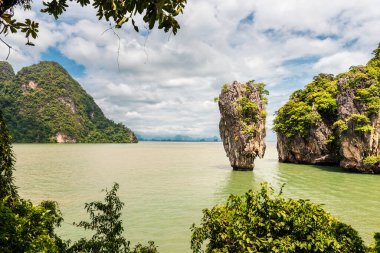 Khao Phing Kan ulusal parkının güzel manzarası, Tayland, nam-ı diğer 