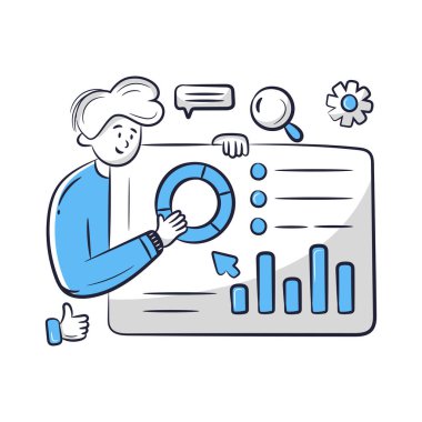 iş konsepti vektör illüstrasyonu.