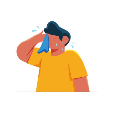 baş ağrısı ile genç adam