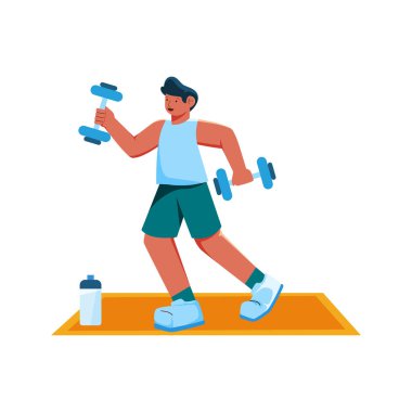 dambıllar ve dambıllar beyaz arkaplan, düz tasarım, vektör illüstrasyonu