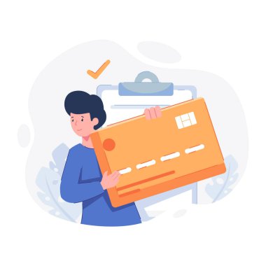 Dağıtım hizmeti, kurye veya kurye panosu, vektör illüstrasyonu