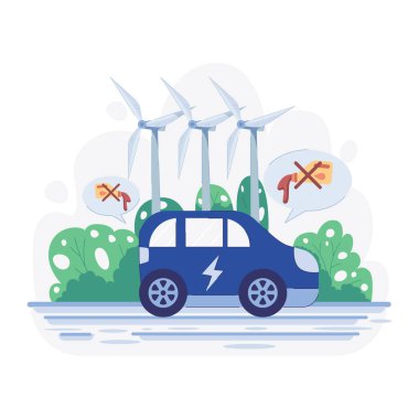 araba gücü ve rüzgar enerjisi.